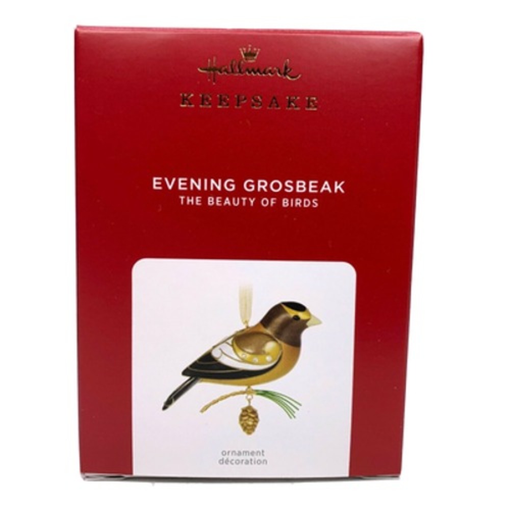 Hallmark Keepsake‎ EVENING GROSBEAK 2021 Ornament #17 The Beauty of Birds Series